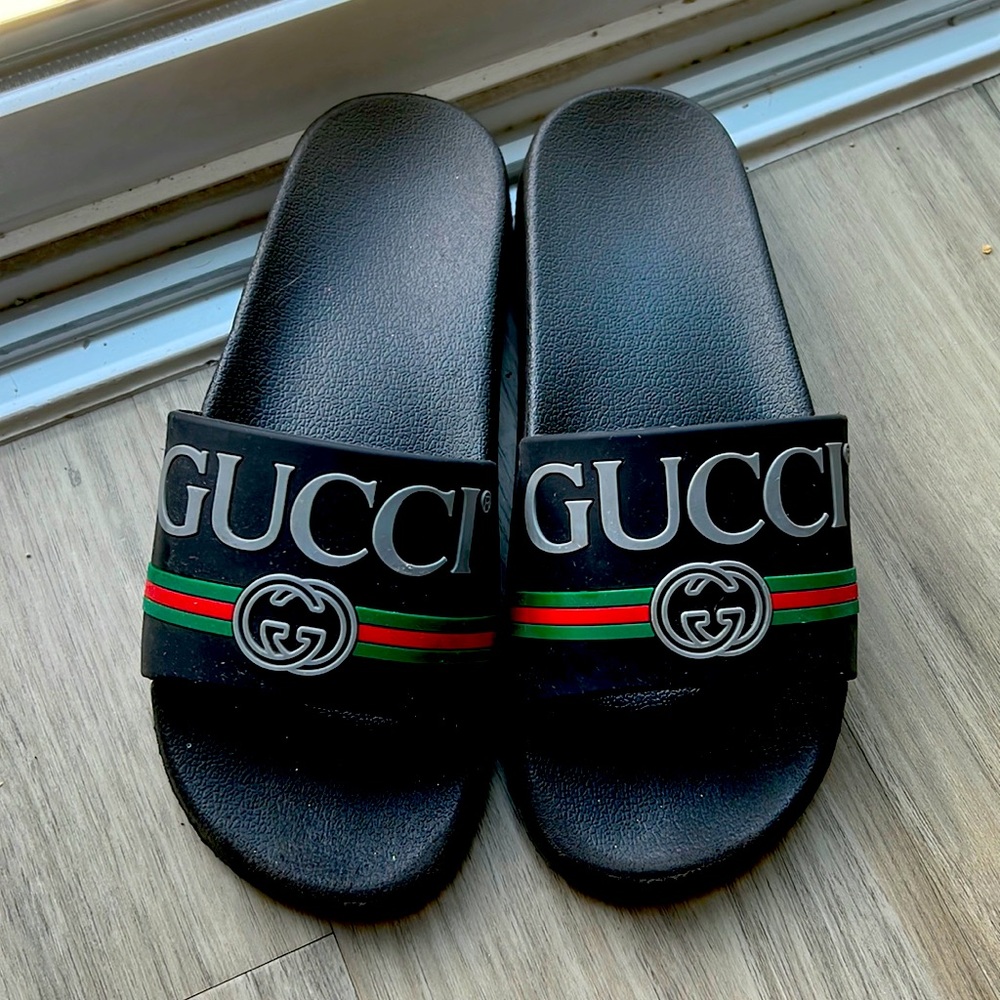 Black Gucci Slides